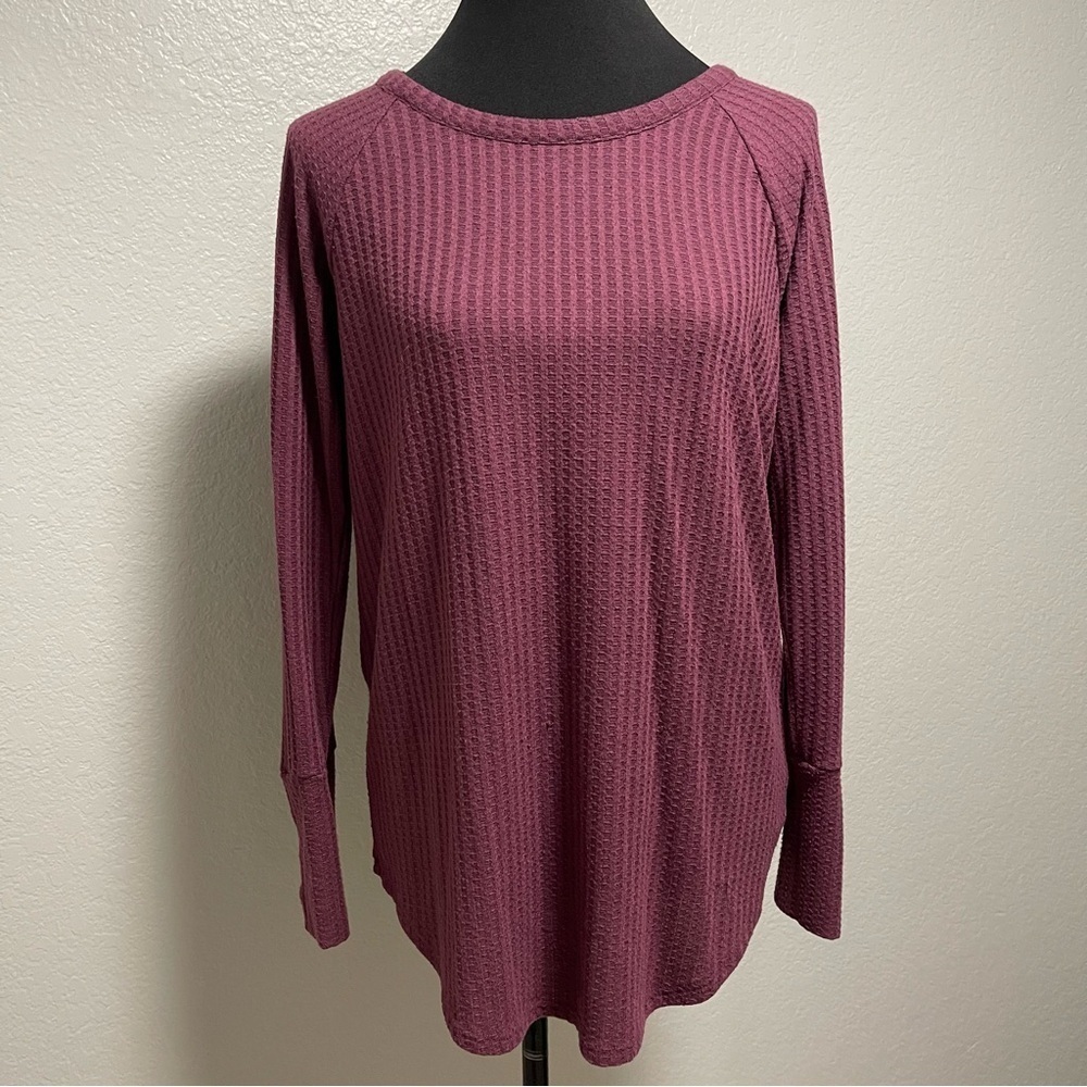 Anthropologie Chaser Long Sleeve Waffle Thermal
Purple Shirt Top Size Large - Picture 2 of 8